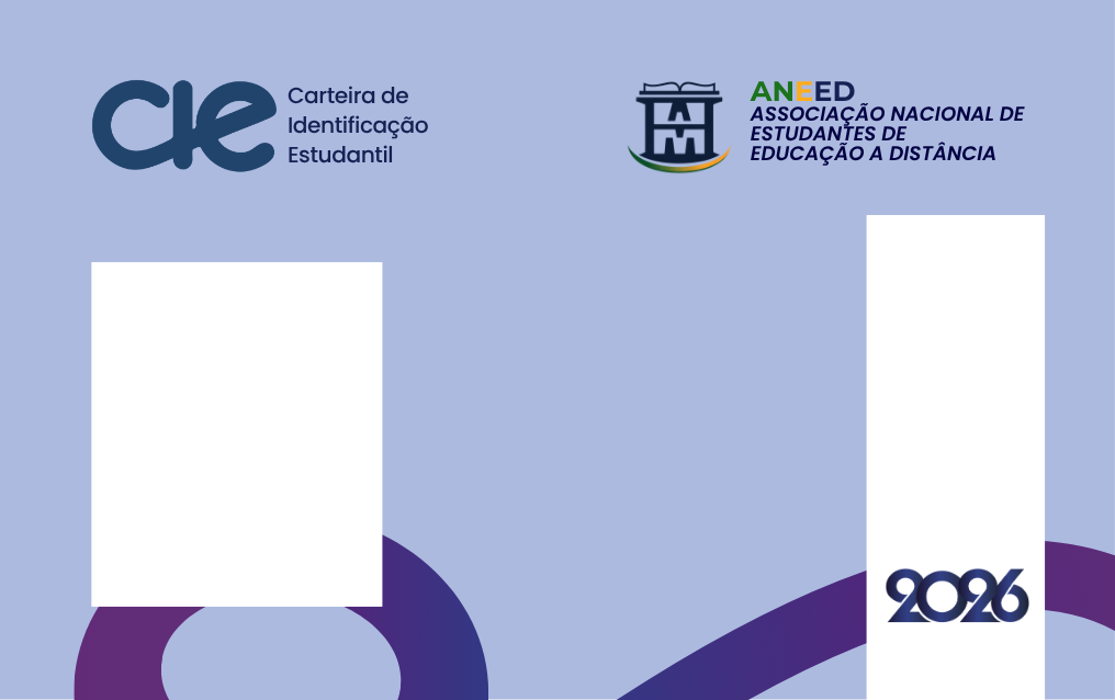 Frente da Carteira de Identificação Estudantil (CIE)