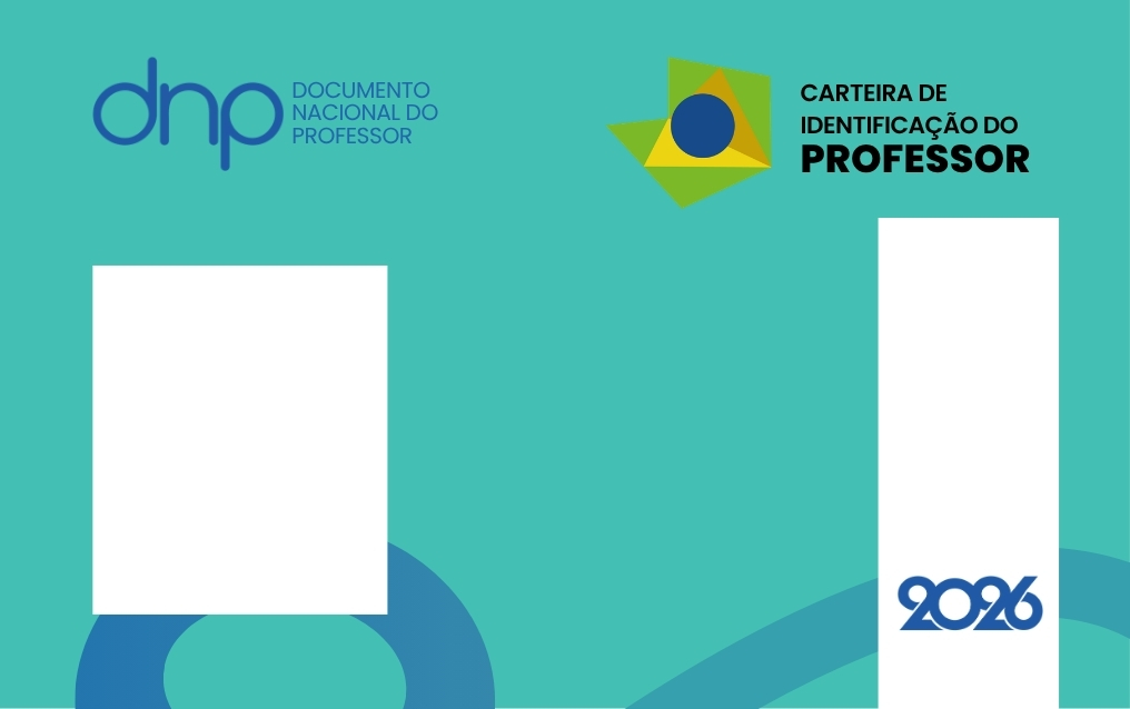 Frente da Carteira de Identificação do Professor (CIP)